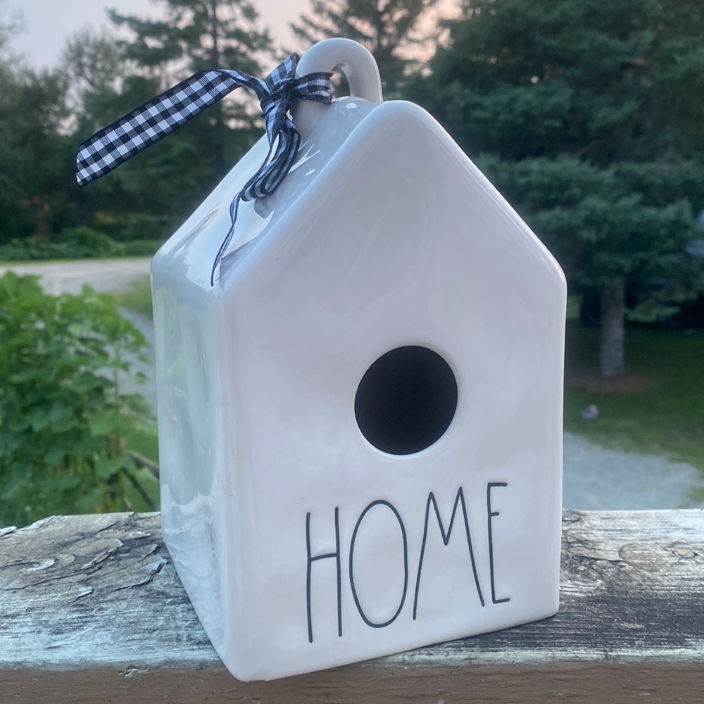 Rae Dunn ceramic birdhouse